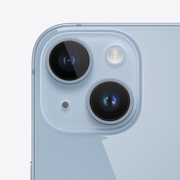 iPhone 14 Kameralins med Ram - Blå