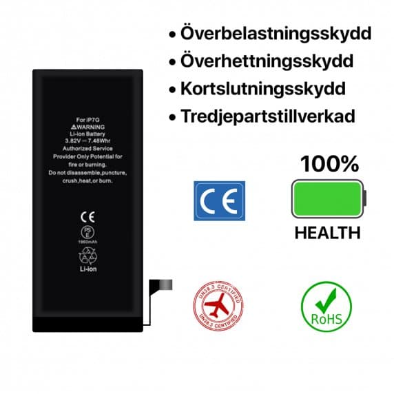 iPhone 7 Batteri Hög Kvalitet
