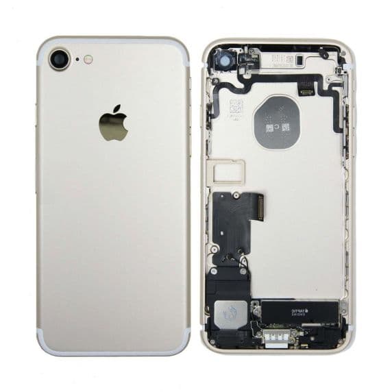 iPhone 7 Original Baksida med Komplett Ram – Guld