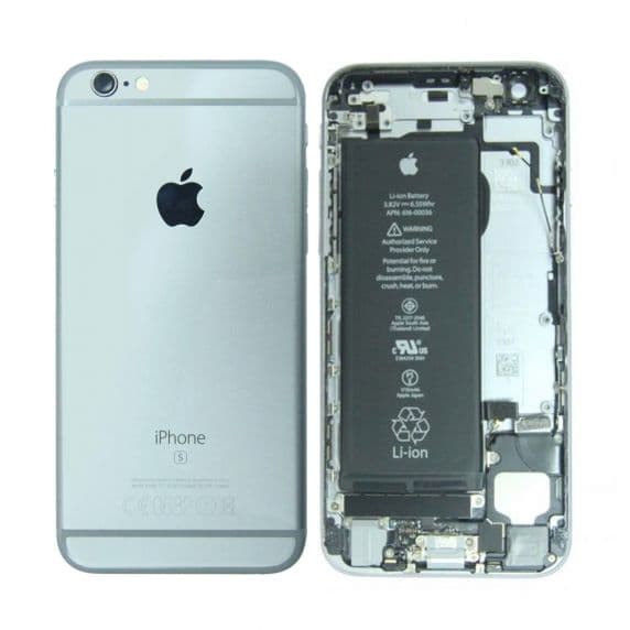 iPhone 6S Komplett Baksida med Ram och Batteri – Begagnad – Svart