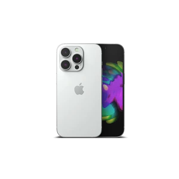 iPhone 14 Pro Max Kameralins med Ram - Silver