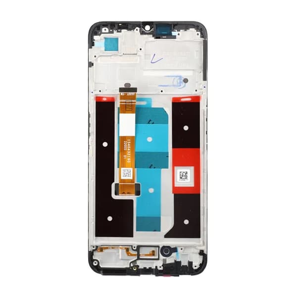 Realme C35 Skärm med LCD Display & Ram OEM - Svart