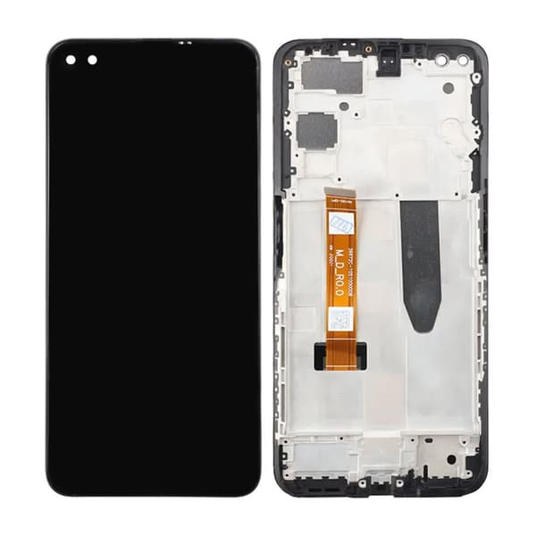 Realme X50 5G/X3 superzoom Skärm med LCD Display & Ram OEM - Svart