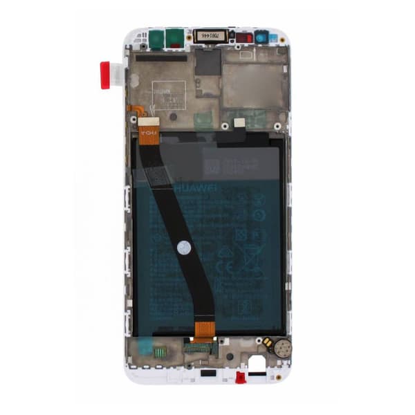 100% Original Huawei Mate 10 Lite Display Module Frontcover + LCD + Digitizer + Battery White/Gold