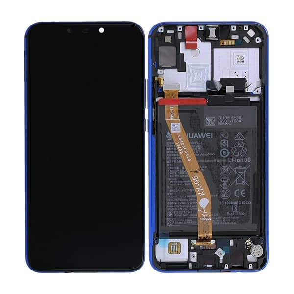 Huawei P Smart Plus Skärm med LCD Display och Batteri Original - Lila