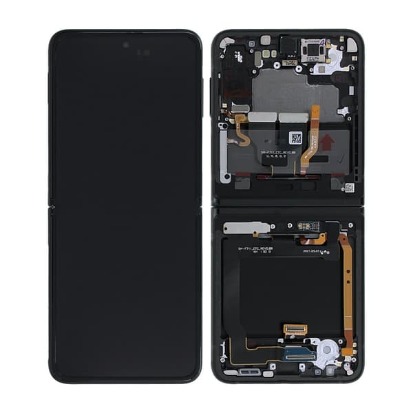 Samsung Galaxy Z Flip 3 5G Skärm med LCD Display - Svart