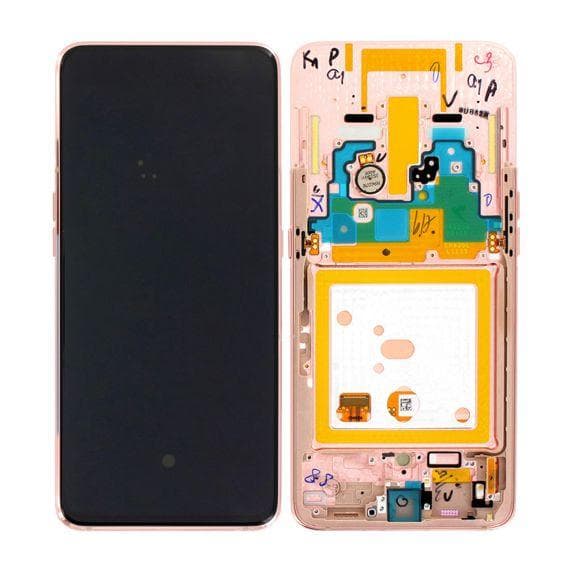 Samsung Galaxy A80 LCD Skärm med Display Original - Rosa Guld