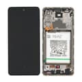 Miniatyrbild 1 av 5: Samsung A72 4G Skärm med LCD Display + Batteri Original - Vit