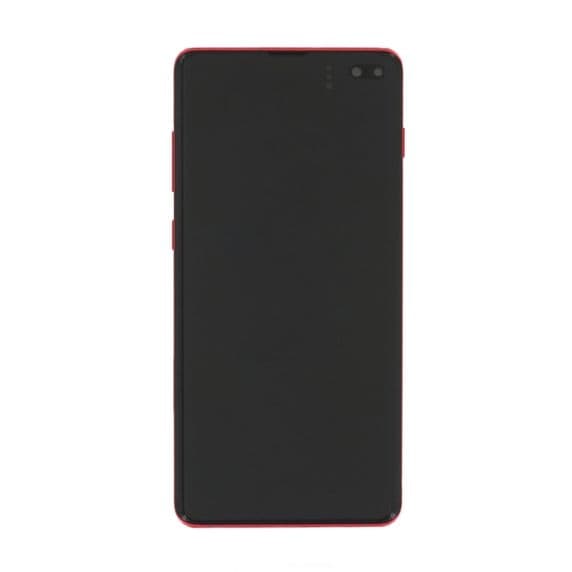 Samsung Galaxy S10 Plus Skärm med LCD Display Original - Röd