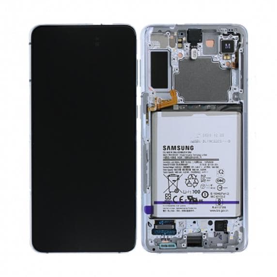 Samsung Galaxy S21 Plus 5G Skärm med LCD Display och Batteri - Silver