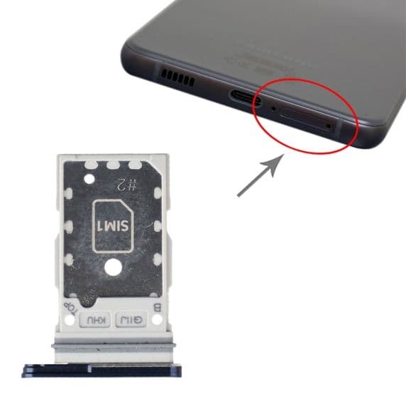 Samsung Galaxy S21 FE Simkortshållare - Blå
