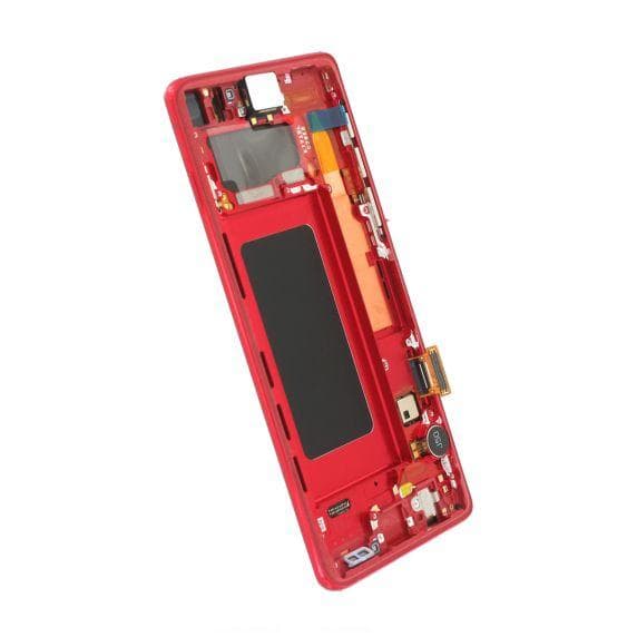 Samsung Galaxy S10 Skärm med LCD Display Original - Röd