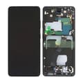 Miniatyrbild 1 av 4: Samsung Galaxy S21 Ultra 5G Skärm med LCD Display Original - Svart