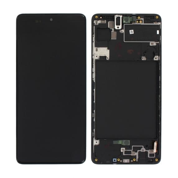 Samsung Galaxy A71 Skärm med LCD Display + Ram - Svart