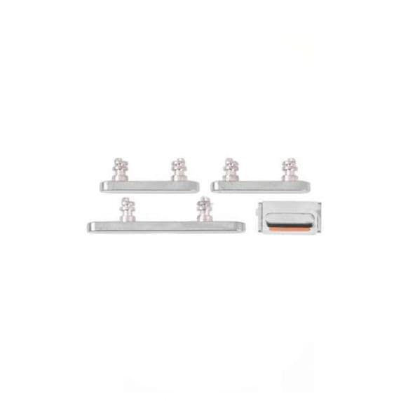 iPhone 13 Pro/ 13 Pro Max Sidoknappar – Silver