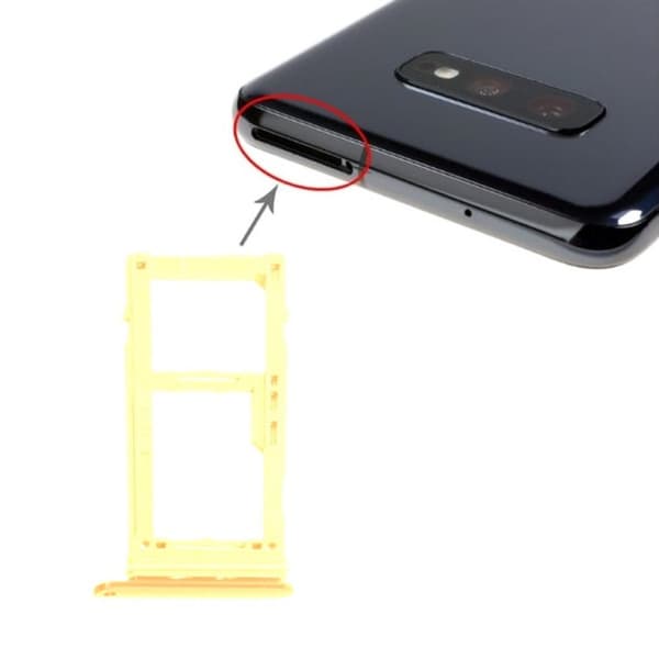 Samsung Galaxy S10/S10 Plus Simkorthållare - Gul