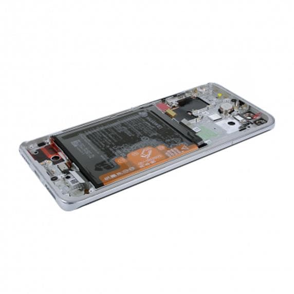 Huawei P40 Pro Skärm/Display med Batteri Original - Silver