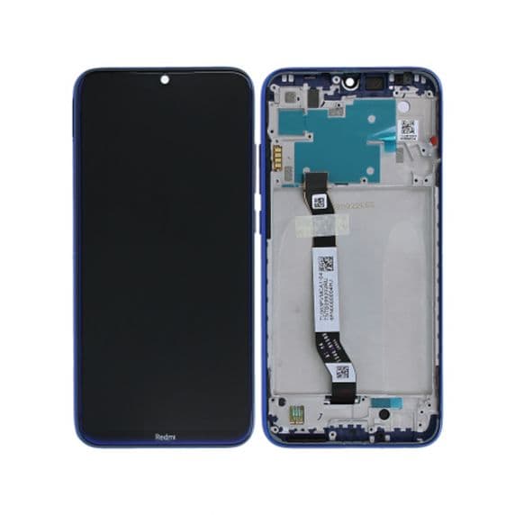 Xiaomi Redmi Note 8 Original Skärm Display med Ram – Blå