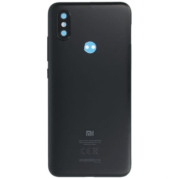 Xiaomi Mi A2 Baksida med komplett ram och kameraglas – Svart