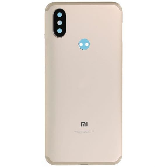 Xiaomi Mi A2 Baksida med komplett ram och förmonterad kameralins – Guld