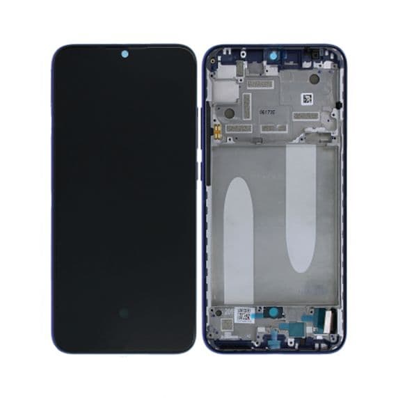 Xiaomi Mi A3 (2019) Skärm Display Glas med Ram – Blå