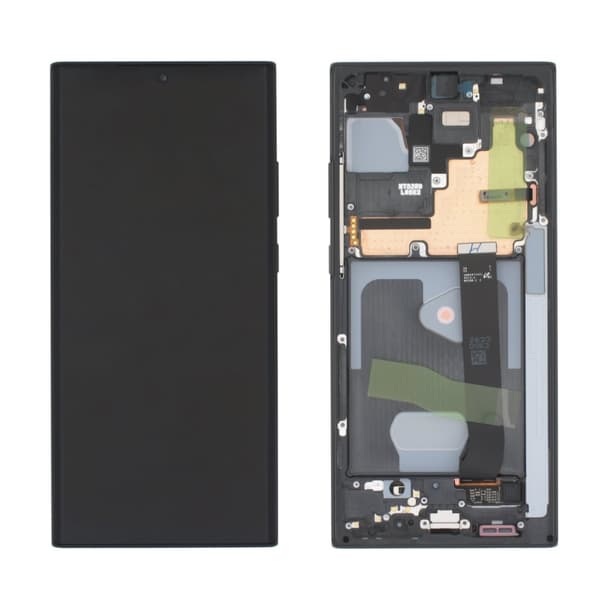 Samsung Galaxy Note 20 Ultra 4G/5G Skärm med LCD Display - Svart