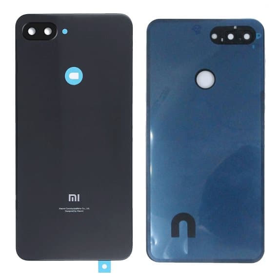 Xiaomi Mi 8 Lite Baksida med dubbelhäftande tejp – Svart