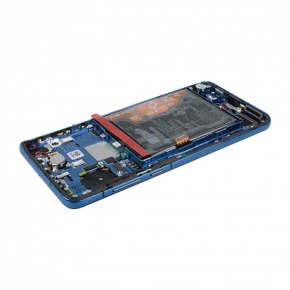 Huawei P40 Original Skärm Glas OLED med Batteri – Blå