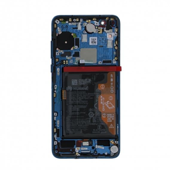Huawei P40 Original Skärm Glas OLED med Batteri – Blå