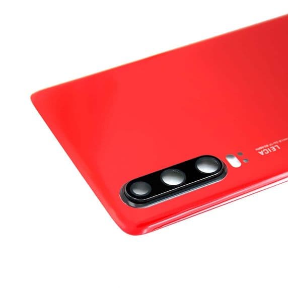 Huawei P30 Baksida/Batterilucka med Kameralins – Röd