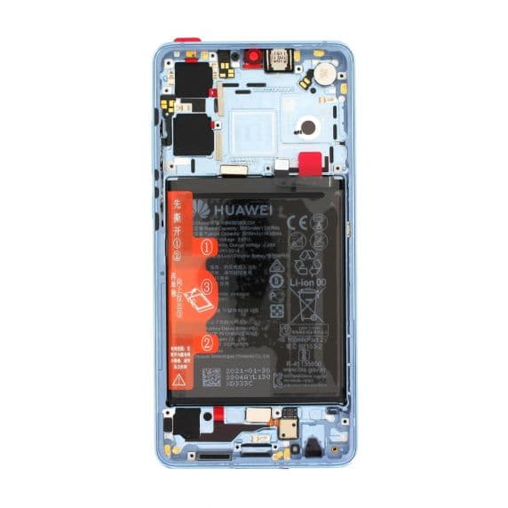 Huawei P30 Skärm (2021) med Display Glas och Batteri Original – Breathing Crystal