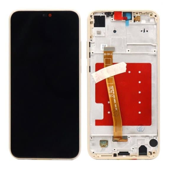 Huawei P20 Lite Skärm Original med Ram – Guld