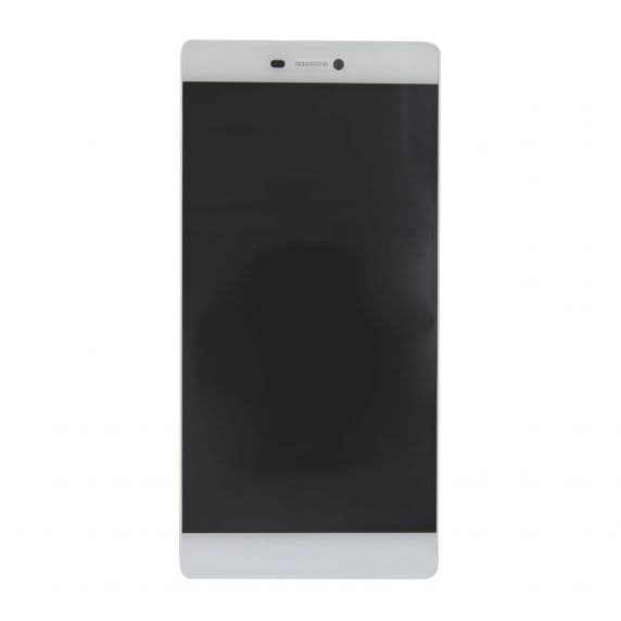 Huawei P8 Skärm LCD Display Glas med Batteri Original – Vit