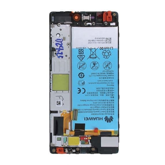 Huawei P8 Skärm LCD Display med Batteri Original – Svart
