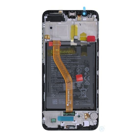 Huawei Honor View 10 Original Skärm LCD Display med Batteri – Svart