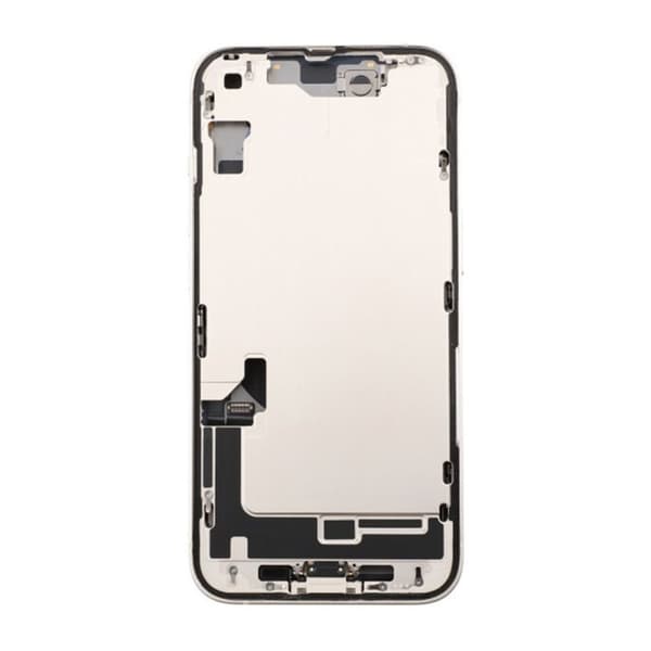 iPhone 14 Baksida med Komplett Ram - Vit