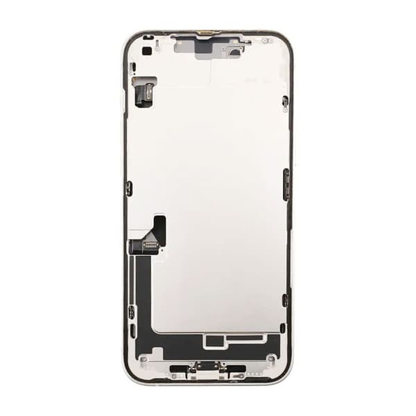 iPhone 14 Plus Baksida med Komplett Ram - Vit