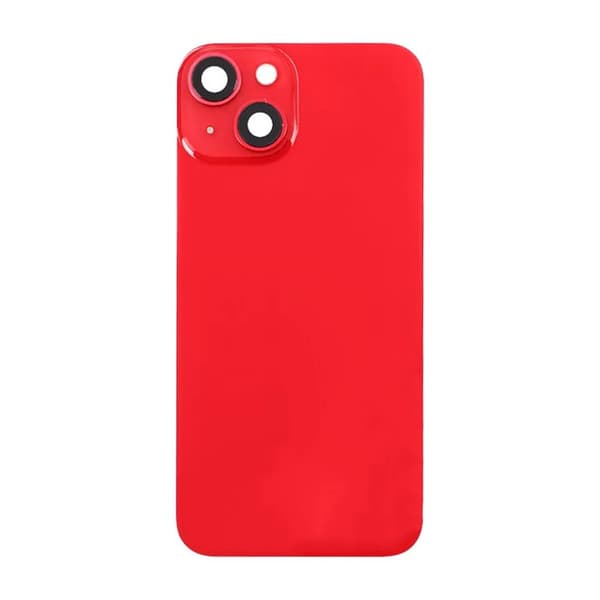iPhone 14 Baksida Glas Komplett - Röd