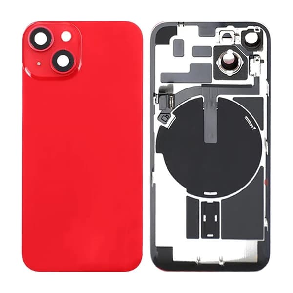 iPhone 14 Baksida Glas - Röd