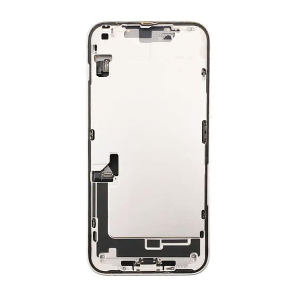 iPhone 14 Plus Baksida med Komplett Ram - Vit