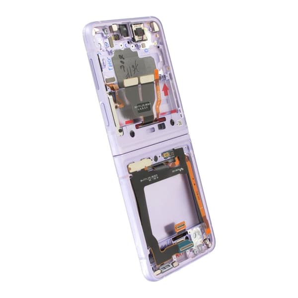 Samsung Galaxy Z Flip 3 5G 2021 Skärm med LCD Display Original - Lavendel/Lila