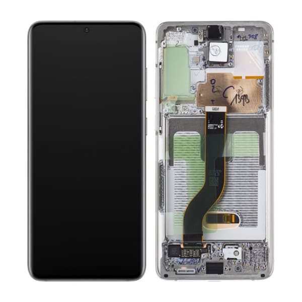 Samsung Galaxy S20 Plus 4G/5G (G985/G986) Skärm med LCD Display Original - Vit