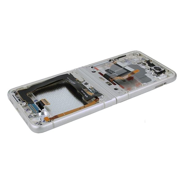 Samsung Galaxy Z Flip 3 5G 2021 (F711) Skärm med LCD Display Original - Kräm