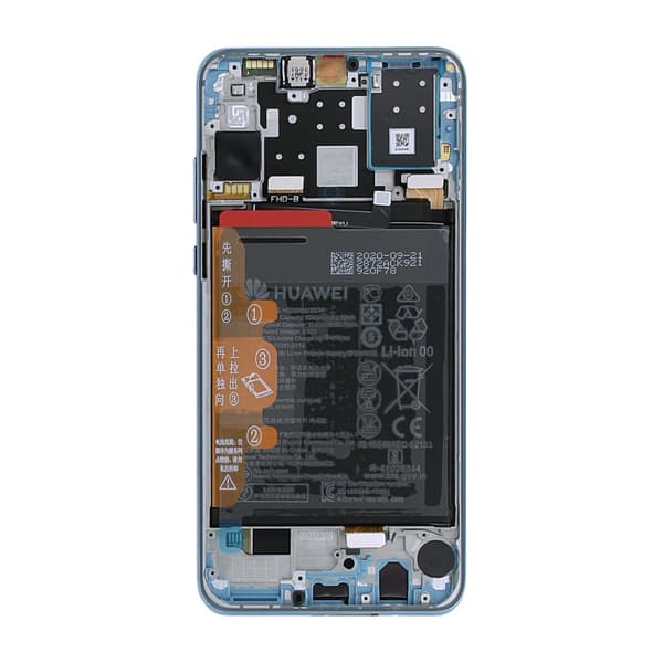 Huawei P30 Lite New Edition Skärm med LCD Display Original - Ljusblå