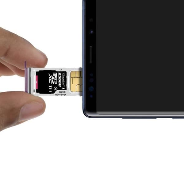 Samsung Galaxy Note 9 SIM-fack - AVIZAR - nanoSIM + microSD-kortadapter - Lila