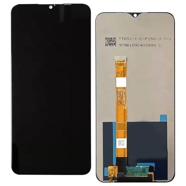 Komplett block för Realme 7i LCD-pekskärm kompatibel svart