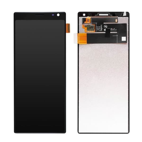 Komplett block för Sony Xperia 10 LCD-skärm Touchglas kompatibel svart