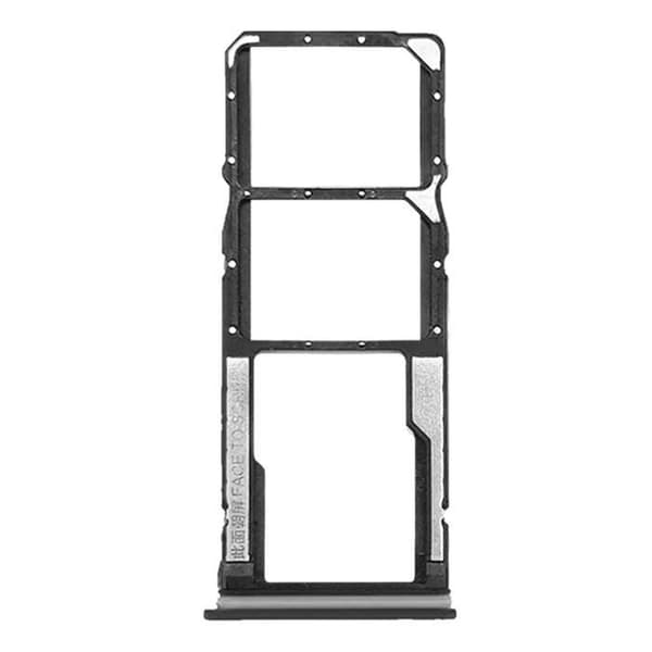 Xiaomi Redmi 10C ersättningsfack för SIM-kort svart - Xiaomi - Dual Nano SIM + Micro-SD - Svart