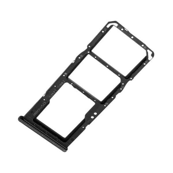 Ersättningsfack för SIM-kort för Samsung Galaxy A70 - Svart - Dual Nano SIM + Micro-SD - 20 g