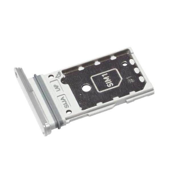 Ersättningsfack för SIM-kort - Samsung Galaxy S21 FE - Vit - 2 Nano SIM-kortplatser - CE- och RoHS-kompatibel